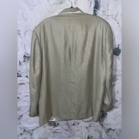 Oscar De La Renta Men’s Taupe/Tan Suit Jacket/Sports Coat/Blazer size 46R​​​​​​​ - Picture 3 of 7